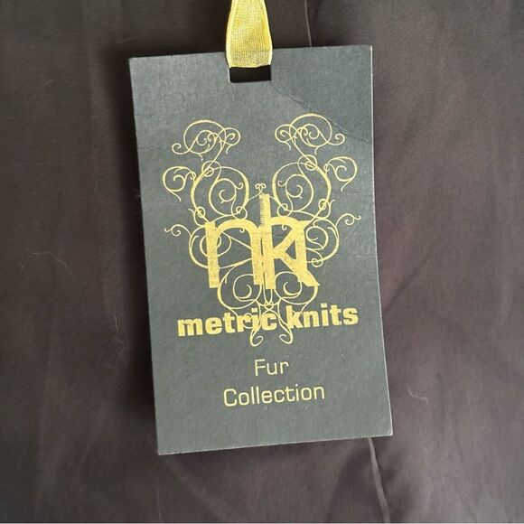 NWT Metric Knits Rabbit Fur Leopard Print Bomber Jacket | XS - Picture 8 of 8